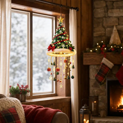 Hanging LED String Light Christmas Decor Lamp Tassel Star