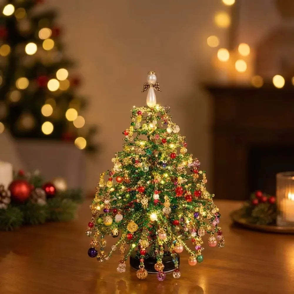 Handmade Bead Weaving Christmas Tree Festive Craft Present