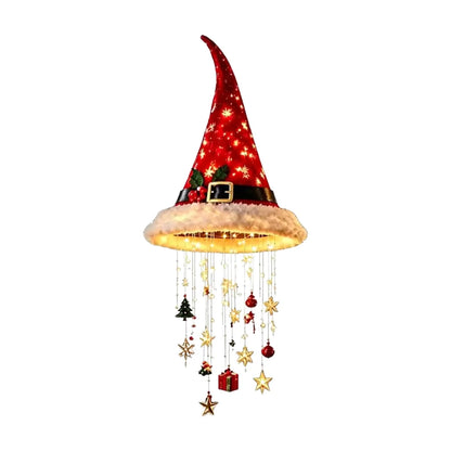 LED Santa Hat Hanging Light Christmas Pendant Lamp 