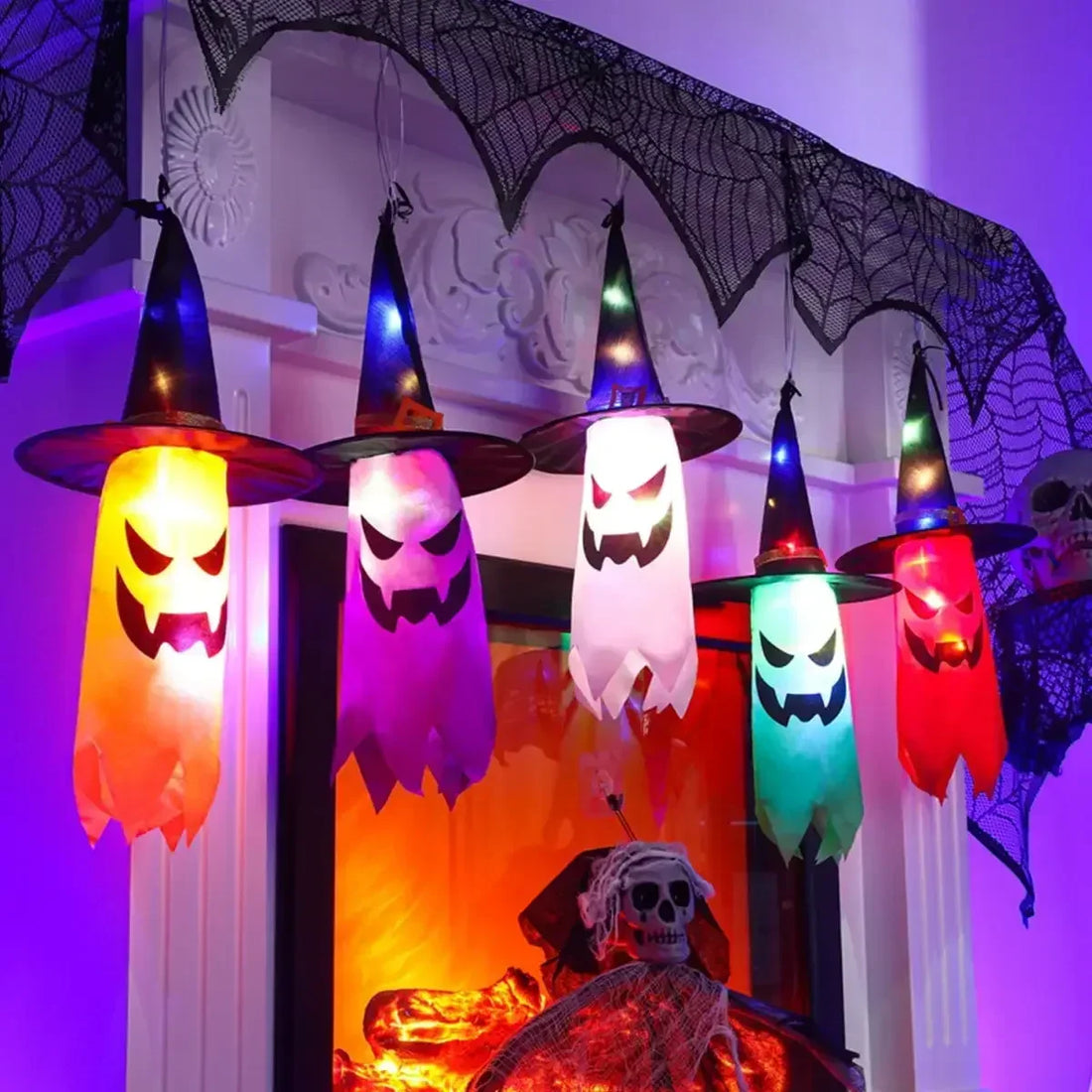  Halloween Glowing LED for Yard Tree Garden Party Decor