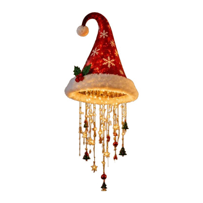 LED Santa Hat Hanging Light Christmas Pendant Lamp 