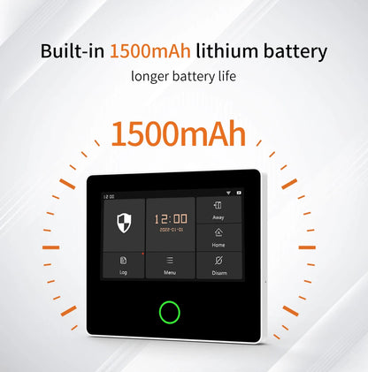  Wireless Home Alarm System Tuya Smart 4.3" Touch Screen 
