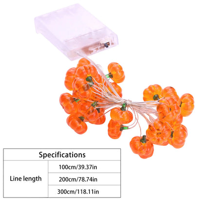 Pumpkin Horror Eyeballs LED String Lights Portable USB