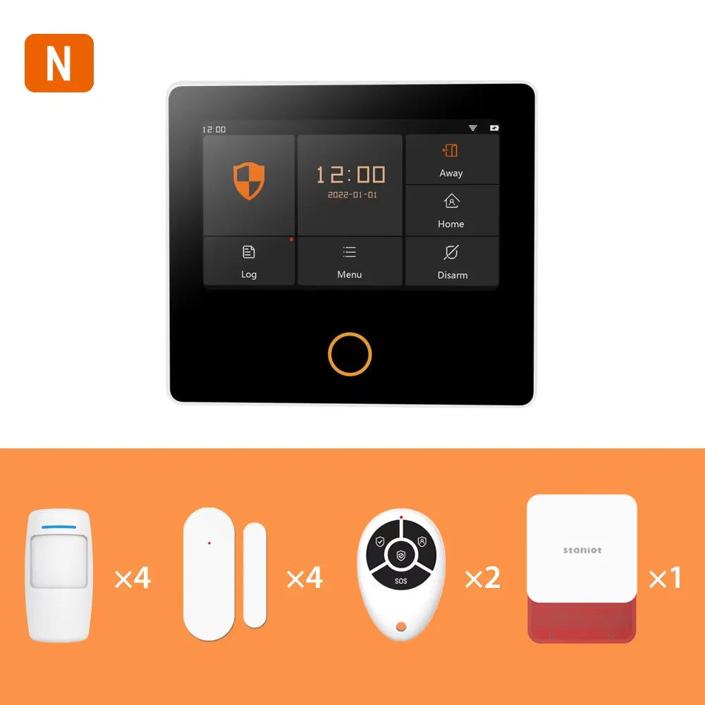 Staniot WiFi SecPanel 5 Wireless Home Alarm System Tuya 