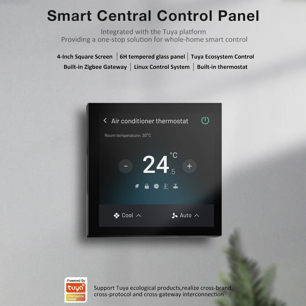 Zigbee Smart Control Panel 4 Inch Touch Screen 