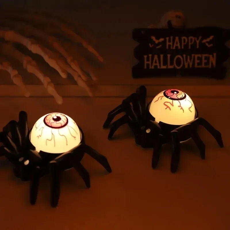 Halloween Tabletop Decoration Prop Electronic Candle spider