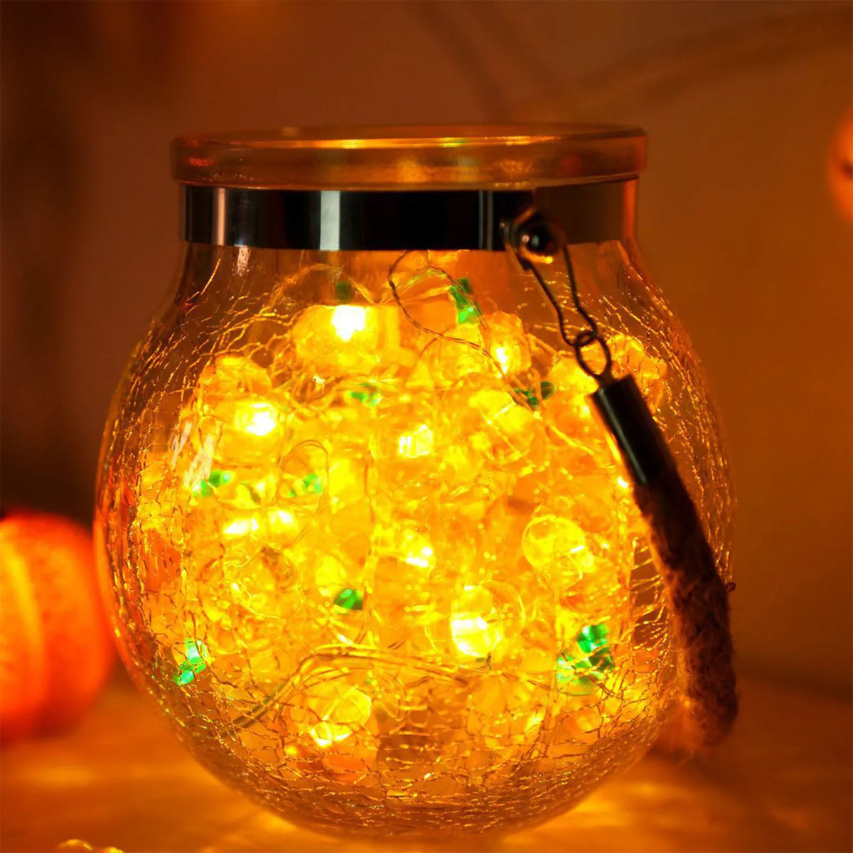 Pumpkin Horror Eyeballs LED String Lights Portable USB