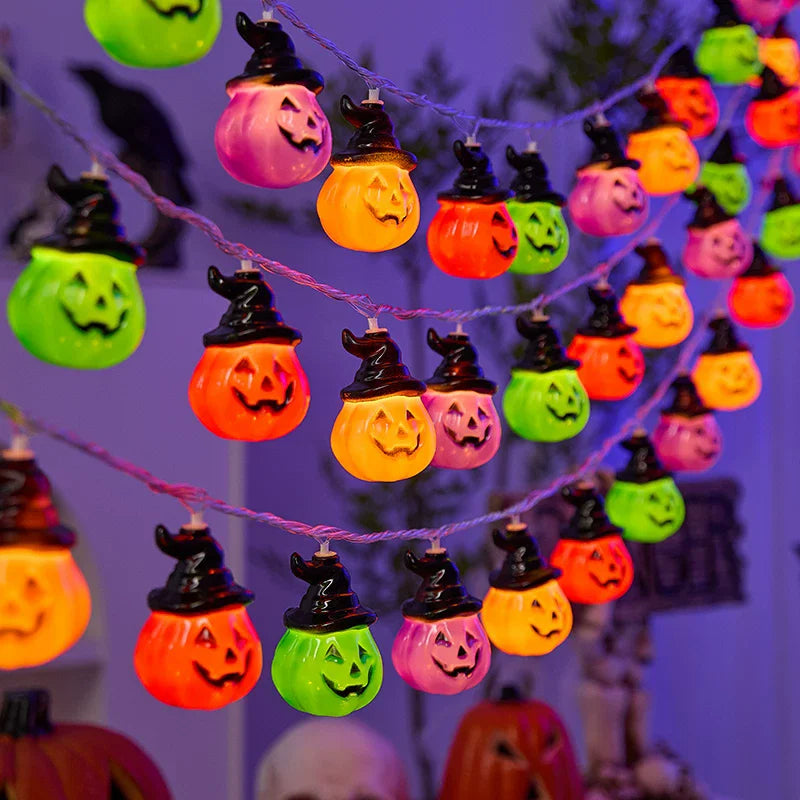 Halloween Christmas Room Decor RGB String Lights