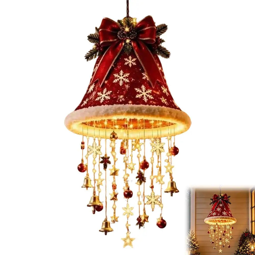 Hanging LED String Light Christmas Decor Lamp Tassel Star