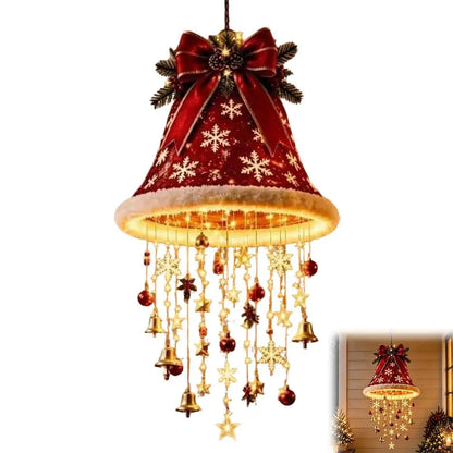 Hanging LED String Light Christmas Decor Lamp Tassel Star