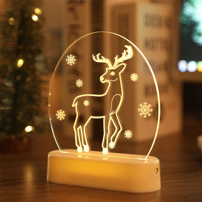 Christmas bedside night light for festive bedroom decoration