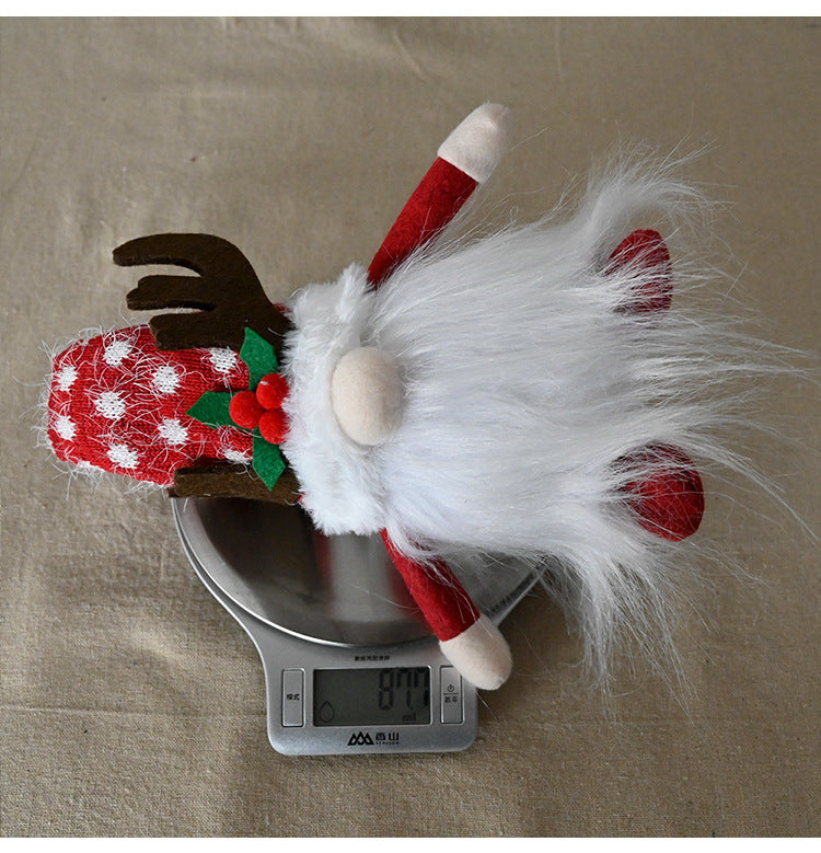  Christmas Antlers Clover With Light Faceless Doll