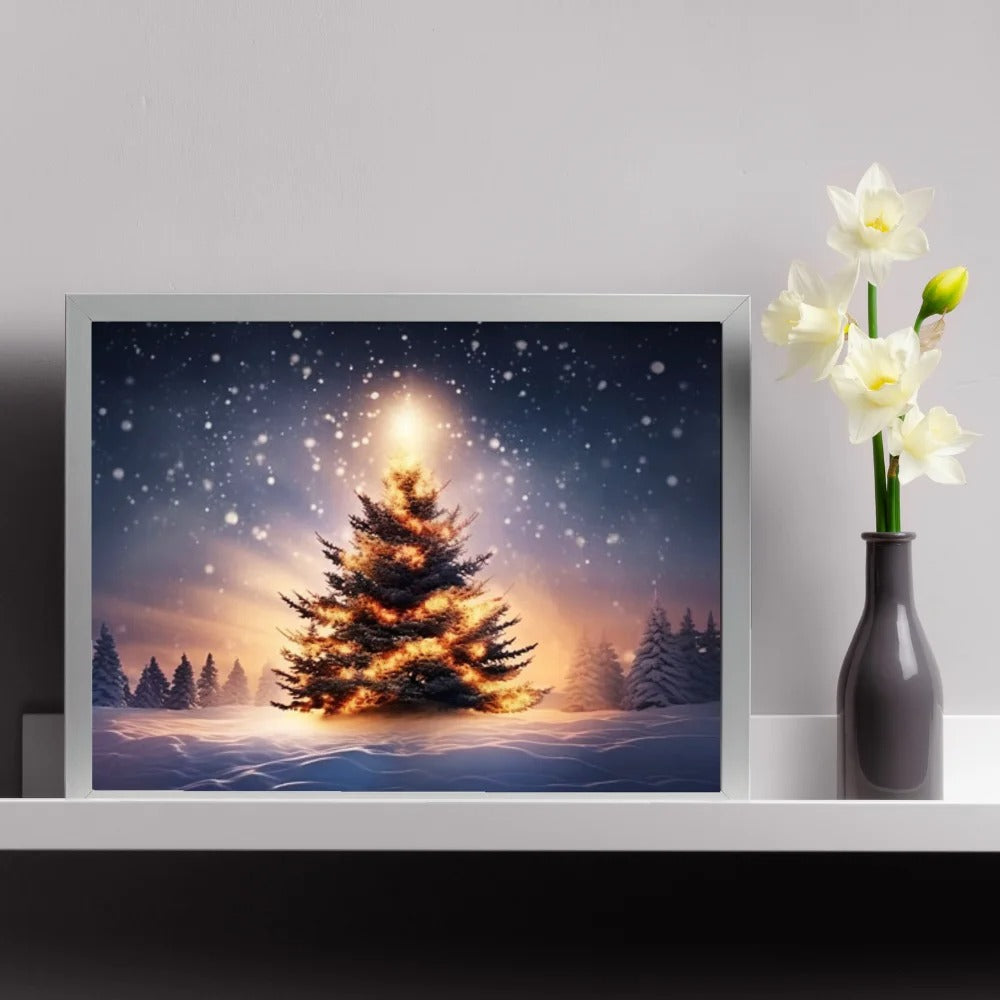 Christmas Light Painting Decorations Desktop Ornaments