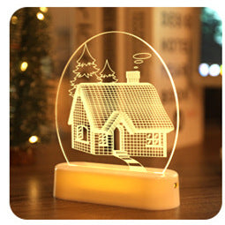 Christmas bedside night light for festive bedroom decoration
