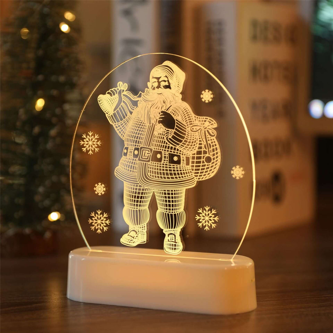 Christmas bedside night light for festive bedroom decoration